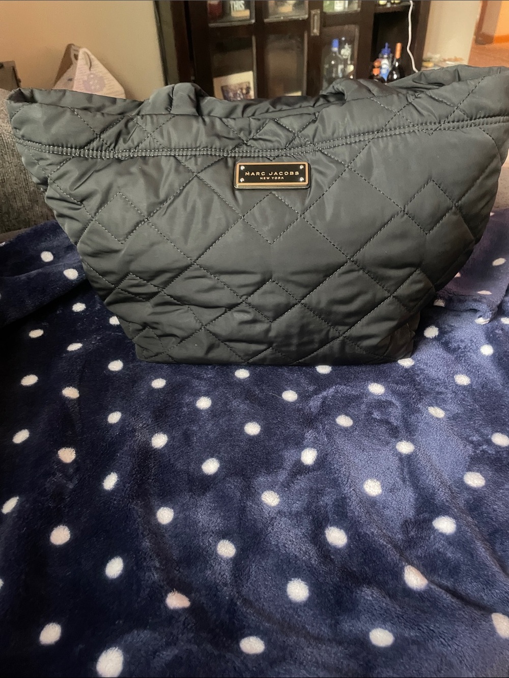 Spacious Marc Jacobs Quilted Tote - Black Nylon